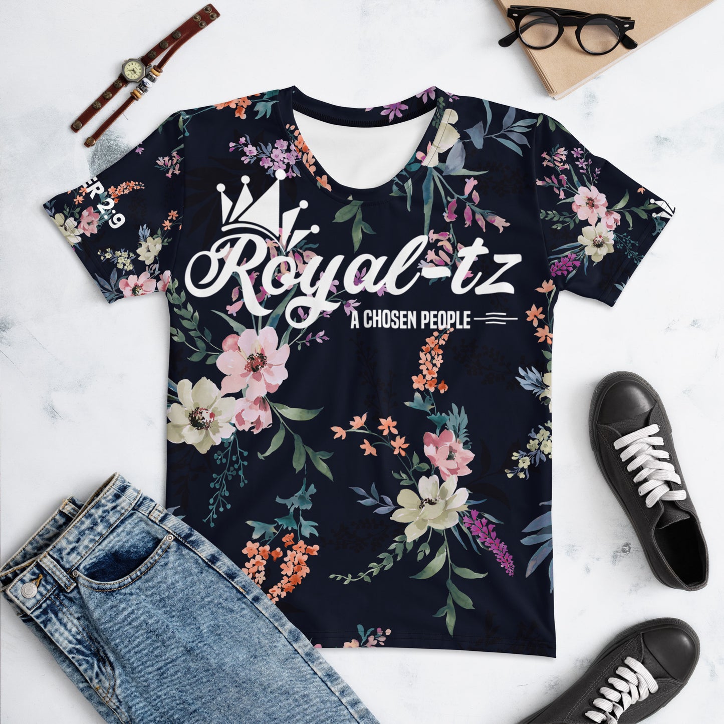 Royal-tz Women's Florial Print T-shirt