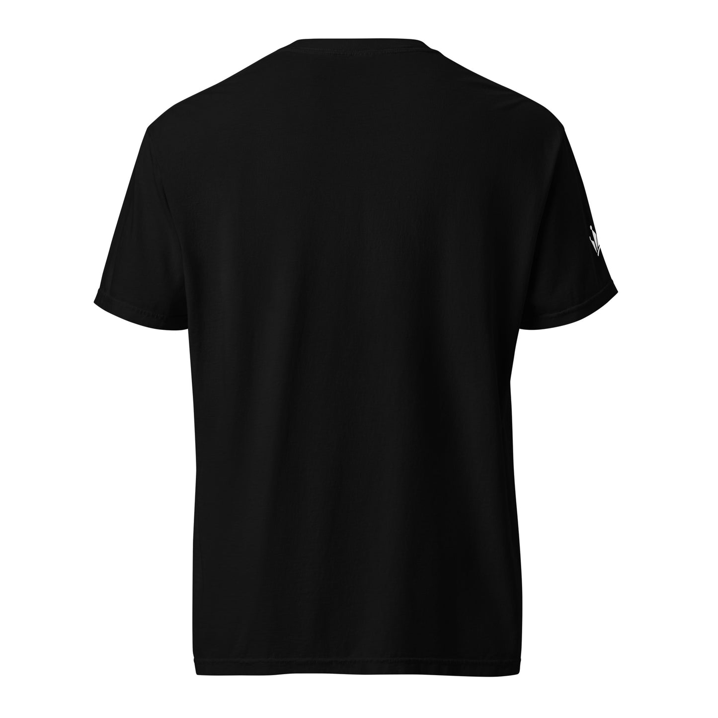 Royal-tz Men's "R" design heavyweight t-shirt Black