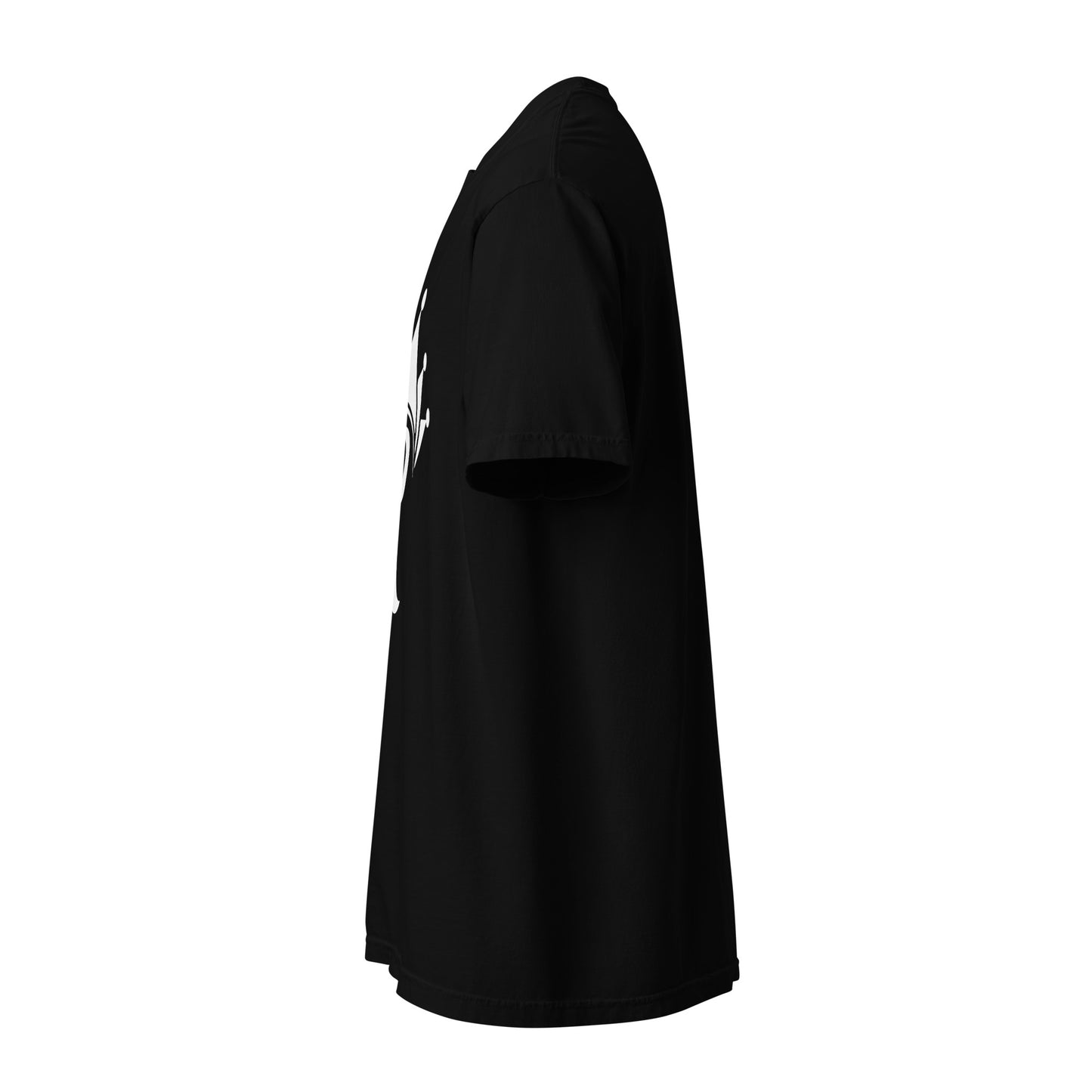 Royal-tz Men's "R" design heavyweight t-shirt Black