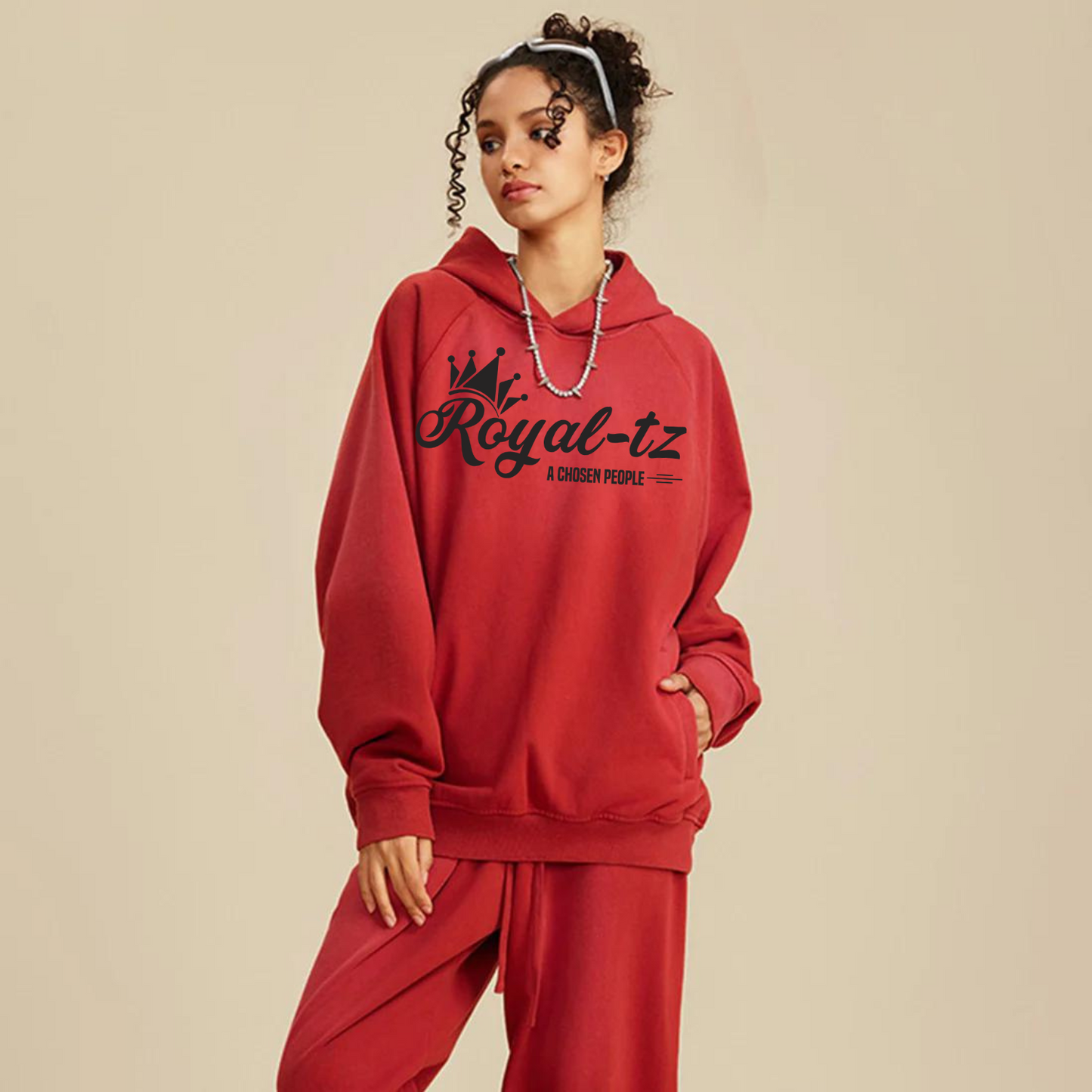 Royal-tz Red Urban Hoodie