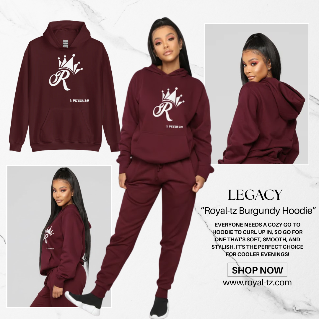Royal-tz Burgundy  Hoodie