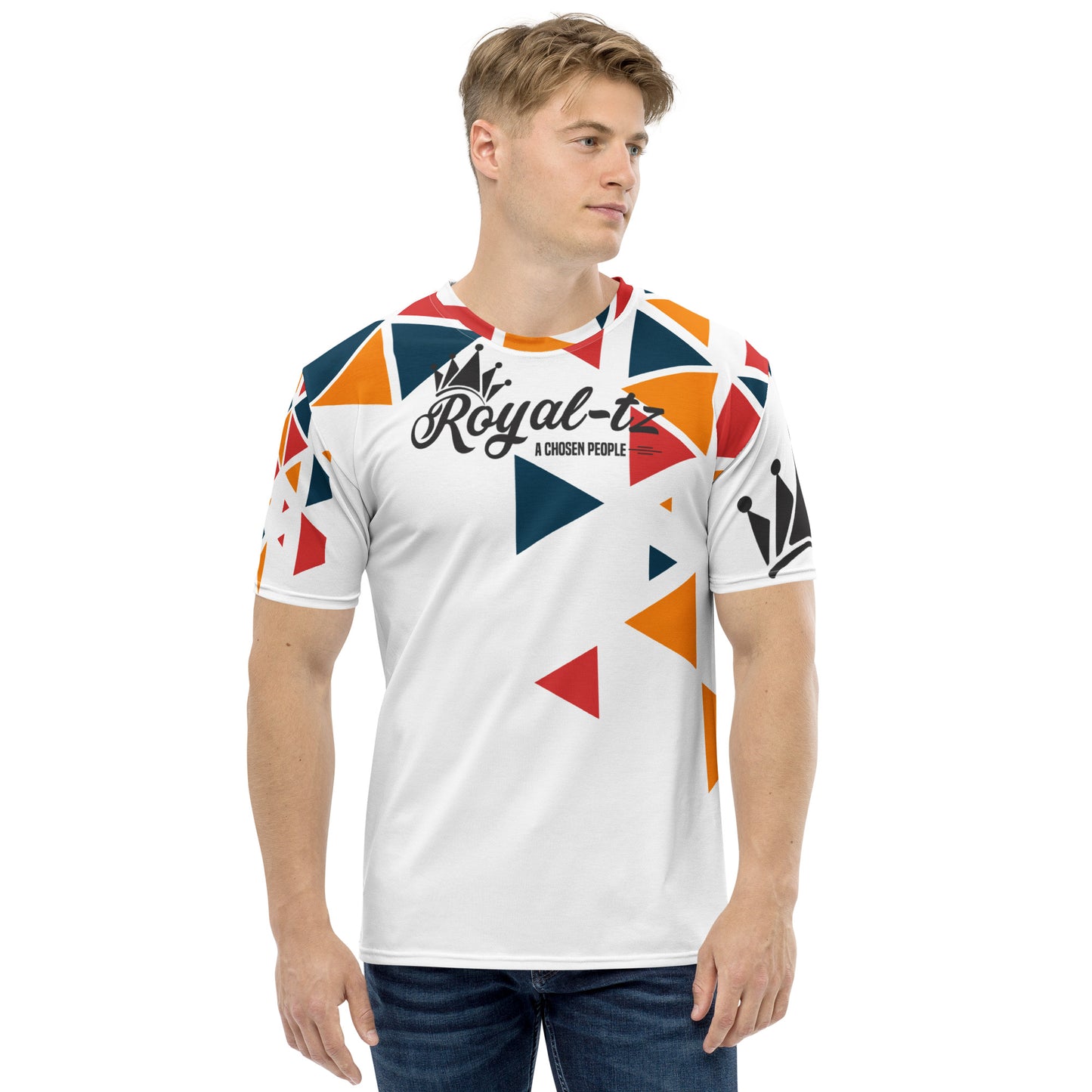 Royal-tz Men's Trangle Print t-shirt