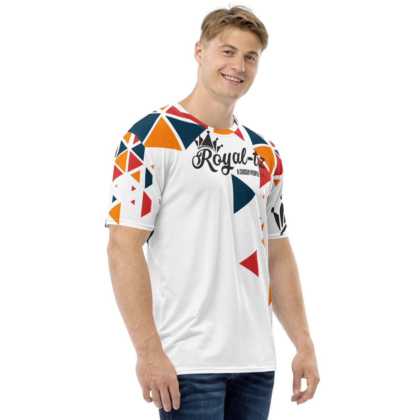 Royal-tz Men's Trangle Print t-shirt