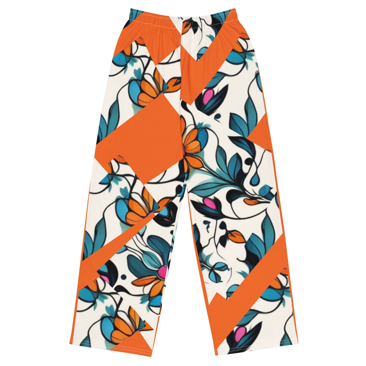 Women's All-over print  wide-leg pants