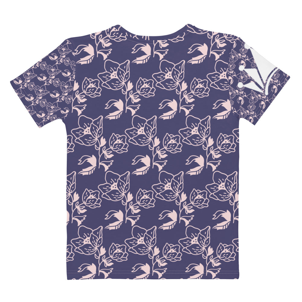 Royal-tz Women's Flower Pattern T-shirt