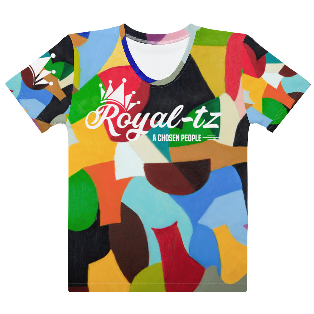 Royal-tz Women's Colorful Design T-shirt