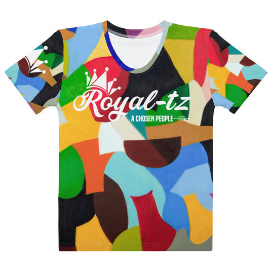 Royal-tz Women's Colorful Design T-shirt