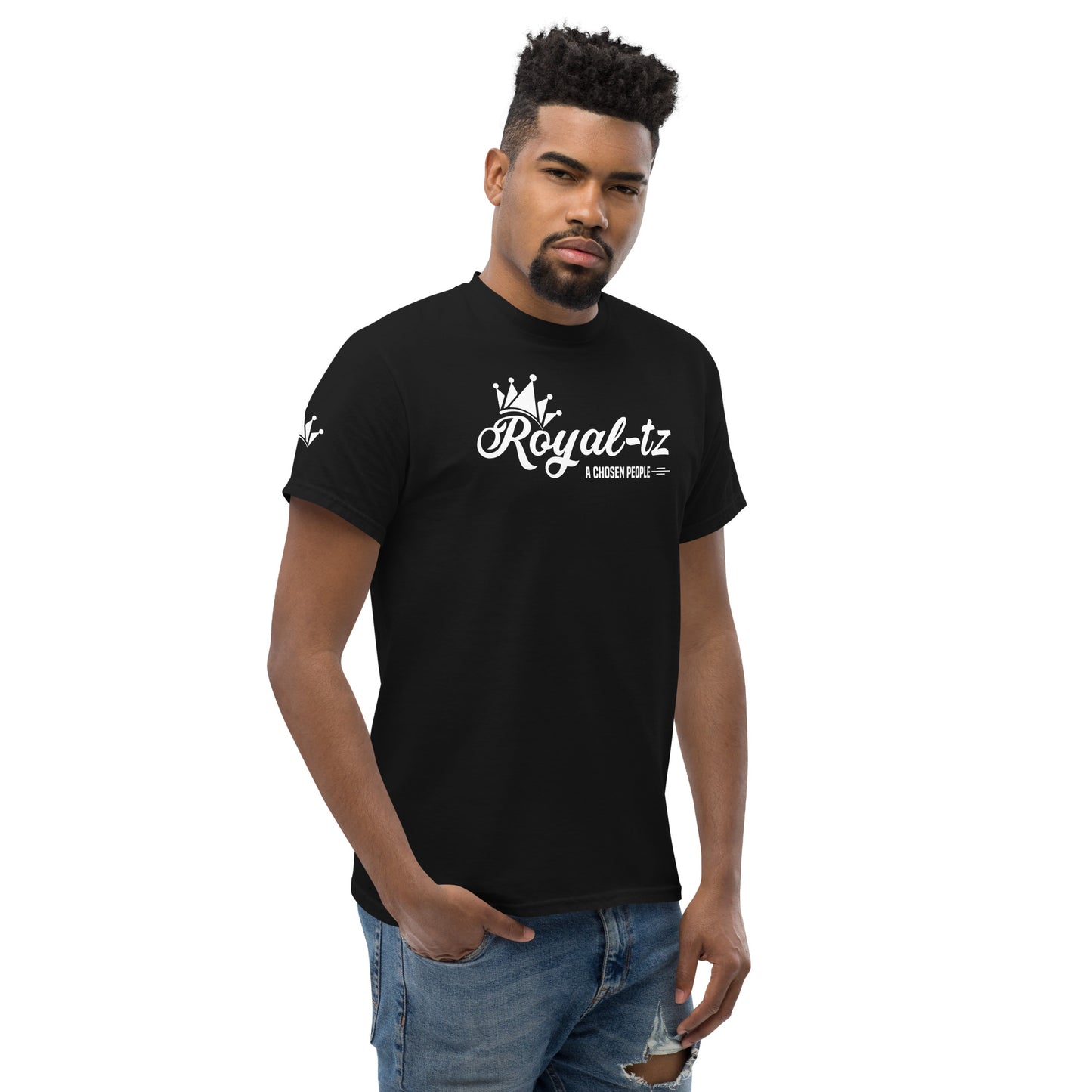 Royal-tz Men's classic Black tee