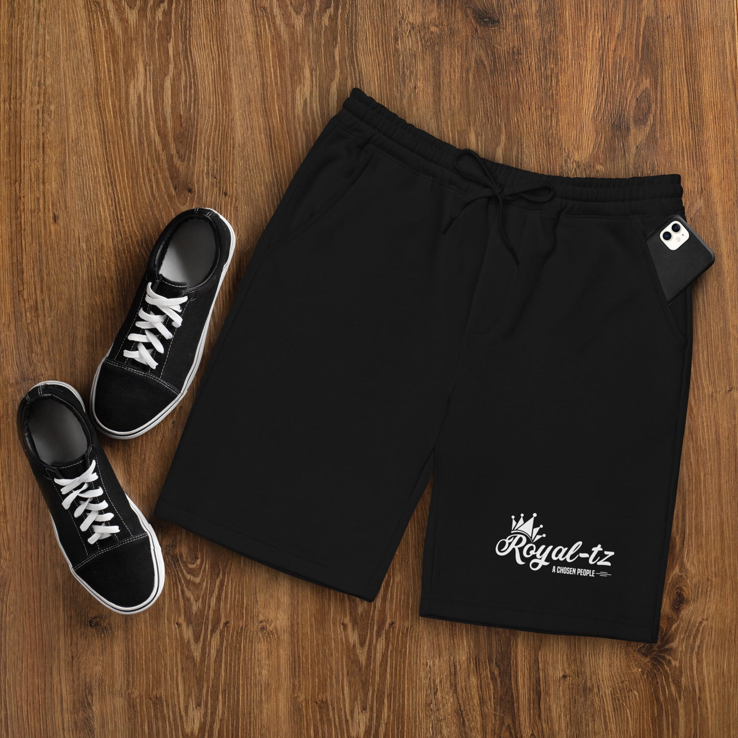 Royal-tz Men's fleece shorts- Black