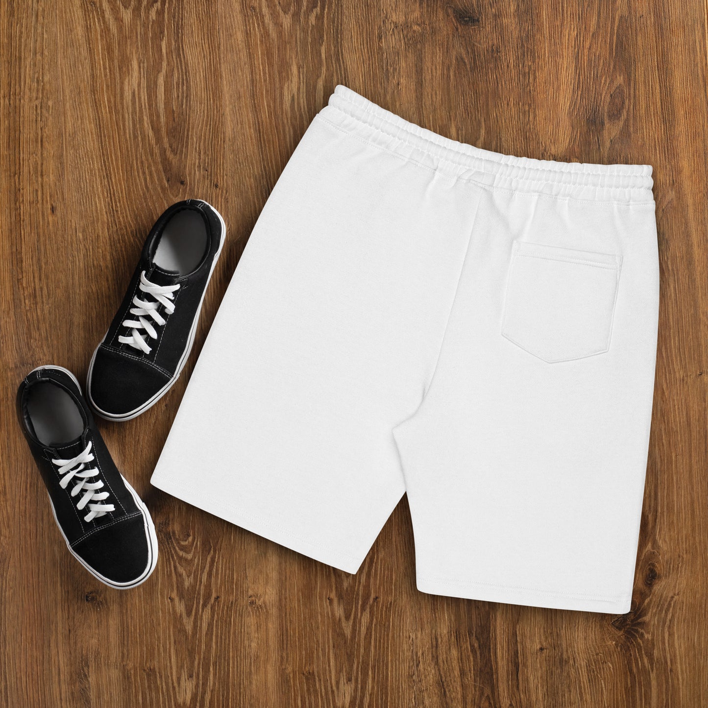 Royl-tz Men's fleece shorts- White