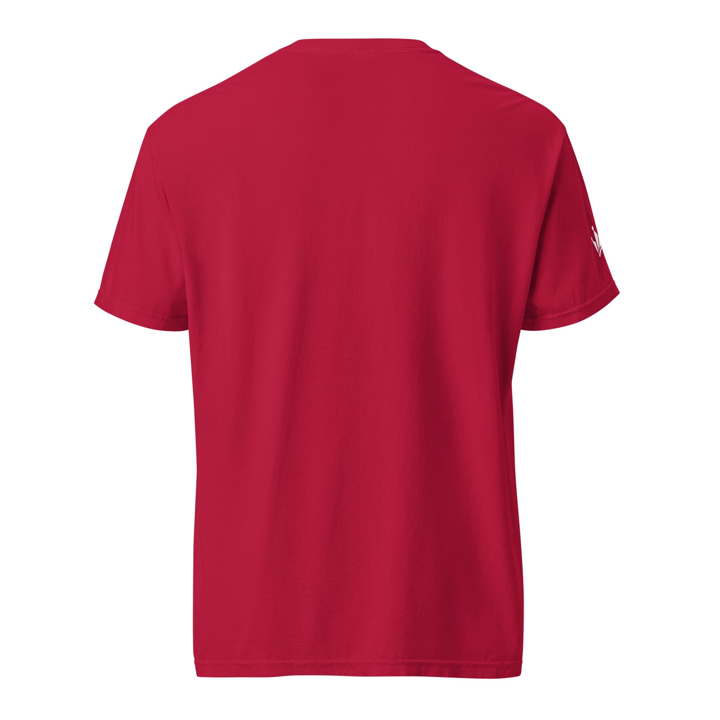 Royal-tz Men's "R" design heavyweight t-shirt -Red